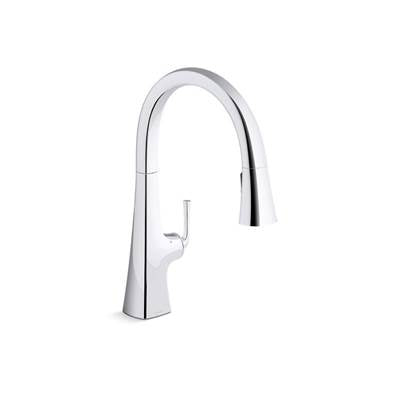 Kohler 22068-WB-CP- Graze Kitchen sink faucet with KOHLER® Konnect and voice-activated technology | FaucetExpress.ca