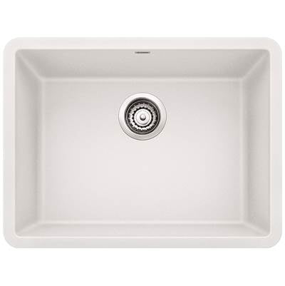 Blanco 401885- PRECIS U Single 24 Undermount Sink, SILGRANIT®, White | FaucetExpress.ca
