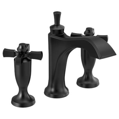 Delta 3557-BLMPU-DST- Widespread Bathroom Faucet | FaucetExpress.ca