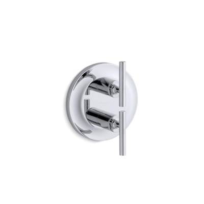 Kohler T14489-4-CP- Purist® Valve trim with lever handles for stacked valve, requires valve | FaucetExpress.ca