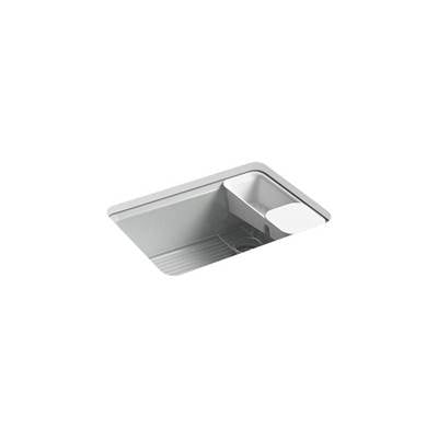 Kohler 8668-5UA2-95- Riverby® 27'' x 22'' x 9-5/8'' Undermount single-bowl kitchen sink with accessories and 5 oversized faucet holes | FaucetExpress.ca