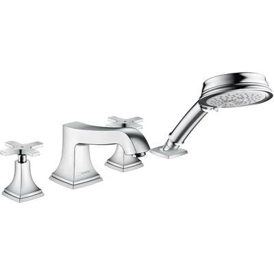 Hansgrohe 31449001- 4H Roman Tub Cross Hdl - FaucetExpress.ca