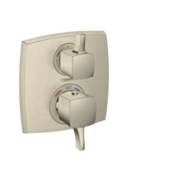 Hansgrohe 15727821- Classic Square Thermostatic Trim With Volume Control - FaucetExpress.ca