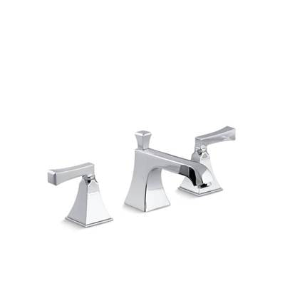 Kohler 454-4V-CP- Memoirs® Stately Widespread bathroom sink faucet with Deco lever handles | FaucetExpress.ca