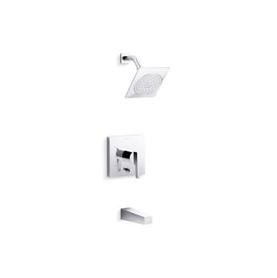 Kohler T99763-4-CP- Honesty® Rite-Temp® bath and shower trim with 2.0 gpm showerhead and lever handle | FaucetExpress.ca