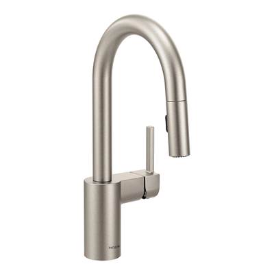 Moen 5965SRS- Align Single Handle Bar Faucet Featuring Reflex in Spot Resist Stainless - FaucetExpress.ca