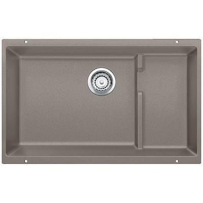 Blanco 401481- PRECIS Cascade Undermount Kitchen Sink, SILGRANIT®, Truffle | FaucetExpress.ca