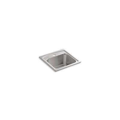 Kohler 3349-1-NA- Toccata 15'' x 15'' x 7-11/16'' top-mount bar sink with single faucet hole | FaucetExpress.ca