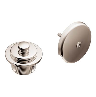 Moen T90331NL- Push-N-Lock Tub and Shower Drain Kit with 1-1/2 Inch Threads, Polished Nickel