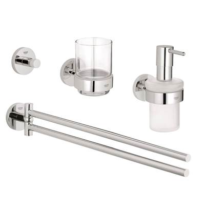 Grohe 40846001- Essentials Accessories Set Master 4-in-1 | FaucetExpress.ca