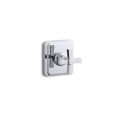 Kohler T13175-3A-CP- Pinstripe® Valve trim with Pure design cross handle for transfer valve, requires valve | FaucetExpress.ca