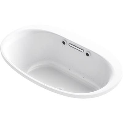 Kohler 5714-GHW-0- Underscore Oval 60-in X 36-in Heated Bubblemassage Air Bath With Bask | FaucetExpress.ca