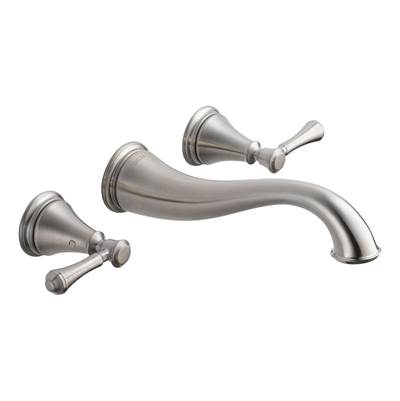 Delta T3597LF-SSWL- Two Handle Wall Mount Lavatory Faucet Trim | FaucetExpress.ca