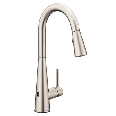Moen 7864EWSRS- Sleek Touchless Single-Handle Pull-Down Sprayer Kitchen Faucet with MotionSense Wave in Spot Resist Stainless