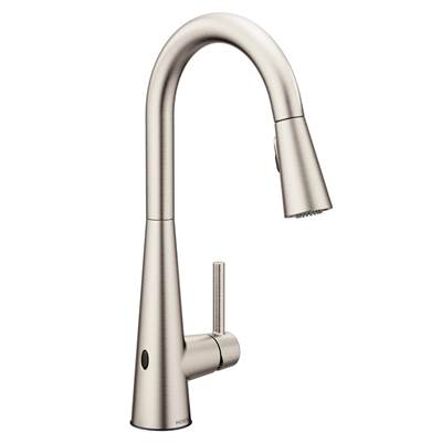 Moen 7864EWSRS- Sleek Touchless Single-Handle Pull-Down Sprayer Kitchen Faucet with MotionSense Wave in Spot Resist Stainless - FaucetExpress.ca