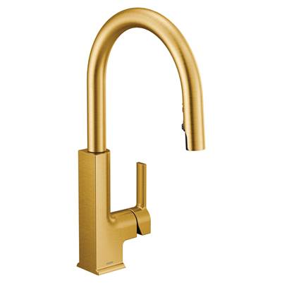 Moen S72308BG- STO Single-Handle Pull-Down Sprayer Kitchen Faucet with Reflex in Brushed Gold