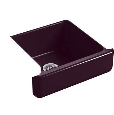 Kohler 5664-PLM- Whitehaven® 23-1/2'' x 21-9/16'' x 9-5/8'' Undermount single-bowl farmhouse sink | FaucetExpress.ca