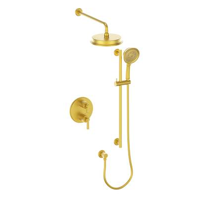 Vogt SET.Z1.220.210.MG- 2-Way Thermostatic Set - Rainhead and Handheld Matte Gold