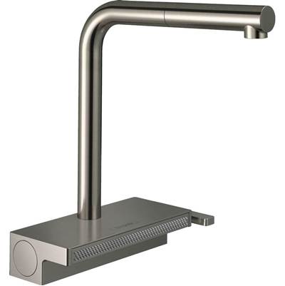 Hansgrohe 73836801- Select Pull-Out Kitchen Faucet With Satinflow Spray - FaucetExpress.ca