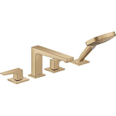 Hansgrohe 32557141- 4-Hole Roman Tub Set Trim With Lever Handles - FaucetExpress.ca