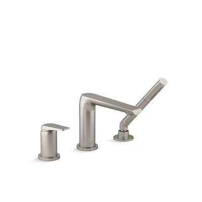 Kohler 97360-4-BN- Avid Deck-mount bath faucet with handshower | FaucetExpress.ca