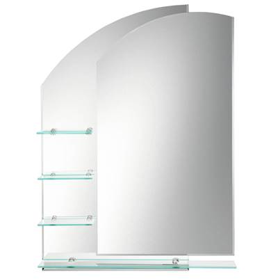 Laloo H00164- Double Layer Mirror with 4 Shelves Left Hand | FaucetExpress.ca