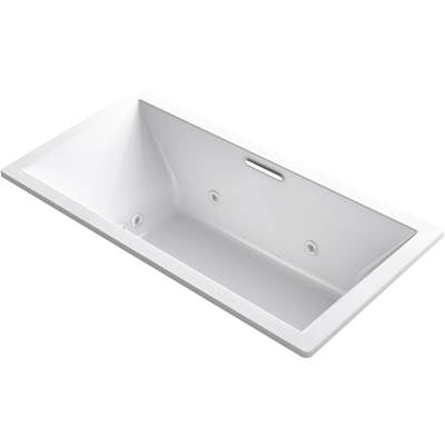 Kohler 1835-XHGH-0- Underscore Rectangle 72-in X 36-in Heated Bubblemassage Air Bath With Whirlpool, Center Drain | FaucetExpress.ca