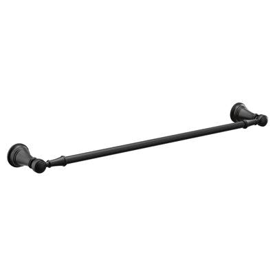 Moen YB8424BL- Weymouth Matte Black 24'' Towel Bar