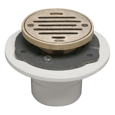 Mountain Plumbing MT507P- 4'' Round Pvc Shower Drain