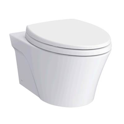 Toto CT426CFG#01- TOTO AP Wall-Hung Elongated Toilet Bowl with Skirted Design and CEFIONTECT, Cotton White - CT426FG#01 | FaucetExpress.ca