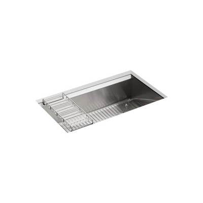 Kohler 3673-NA- 8 Degree 33'' x 18'' x 10'' Undermount large single-bowl kitchen sink | FaucetExpress.ca