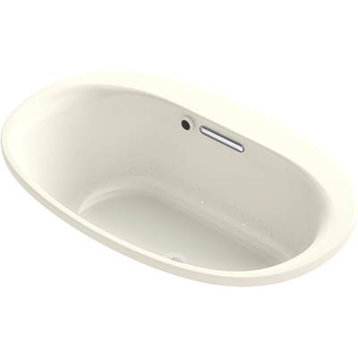 Kohler 5714-GH-96- Underscore Oval 60-in X 36-in Heated Bubblemassage Air Bath With Center Drain | FaucetExpress.ca