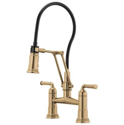 Brizo 62274LF-GL- Articulating Bridge Faucet