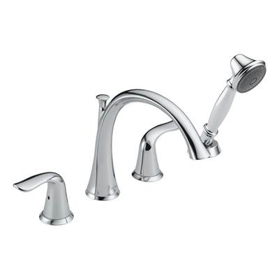 Delta T4738- Delta Lahara 2H Roman Tub Faucet Trim W/Hs | FaucetExpress.ca