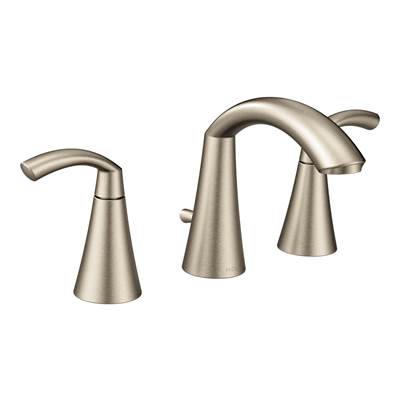 Moen T6173BN- Glyde 8 in. Widespread 2-Handle High-Arc Bathroom Faucet in Brushed Nickel