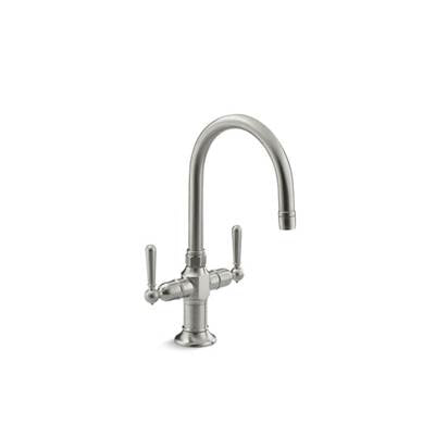 Kohler 7342-4-BS- HiRise single-hole bar sink faucet with lever handles | FaucetExpress.ca