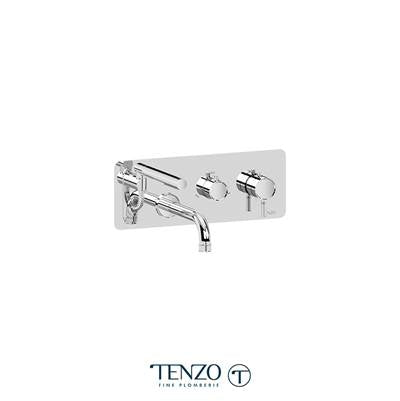 Tenzo F-ALYT73-CR- Trim For Wall Mount Tub Faucet With Retractable Hose Alyss Chrome