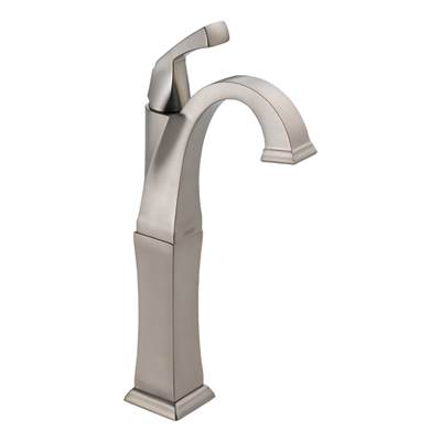 Delta 751-SS-DST- Dryden Single Handle Centersetlavatory Faucet W/ Riser | FaucetExpress.ca