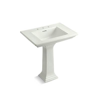 Kohler 2268-8-NY- Memoirs® Stately 30'' Pedestal bathroom sink with widespread faucet holes | FaucetExpress.ca