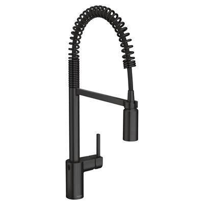 Moen 5923EWBL- Align Touchless Single-Handle Pull-Down Sprayer Kitchen Faucet with MotionSense Wave in Matte Black