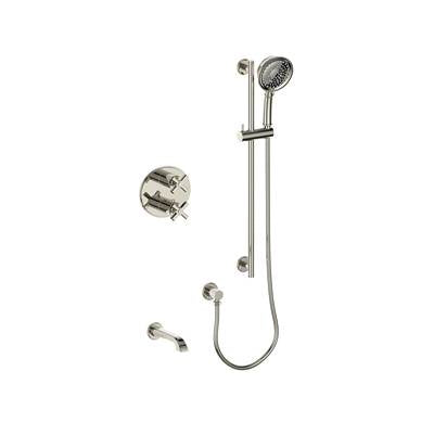 Vogt SET.Z4.220.500.PN- 2-Way Thermostatic Set - Handheld and Spout Polished Nickel