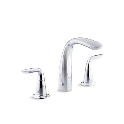 Kohler T5323-4-CP- Refinia® Bath faucet trim for high-flow valve with lever handles , valve not included | FaucetExpress.ca