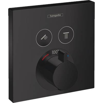 Hansgrohe 15763671- HG Showerselect E Thermostatic Trim 2 Function, Square - FaucetExpress.ca