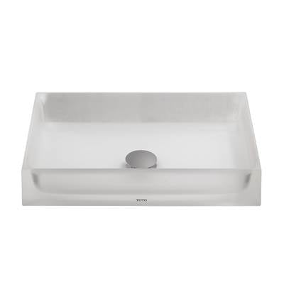 Toto LLT151#61- Epoxy Resin Rect Ves 19-11/16X 12-5/8 Lavatory With Fittings | FaucetExpress.ca
