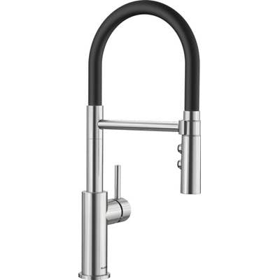 Blanco 402448- CATRIS FLEXO, Semi-professional Pull-down Kitchen Faucet, 1.5 GPM (Dual-spray), Stainless Finish | FaucetExpress.ca