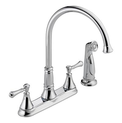 Delta 2497LF- Cassidy 2H Kitchen Deck Faucet W/Sprayer | FaucetExpress.ca