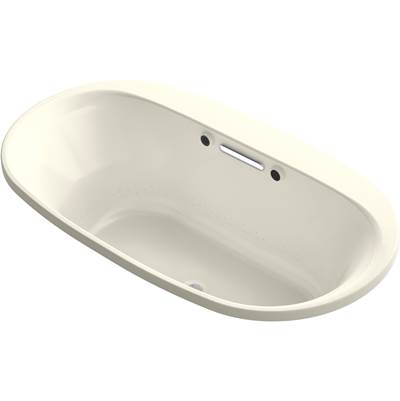Kohler 5716-GHW-96- Underscore Oval 66-in X 36-in Heated Bubblemassage Air Bath With Bask | FaucetExpress.ca