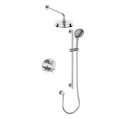 Vogt SET.Z3.220.210.CC- 2-Way Thermostatic Set - Rainhead and Handheld Chrome