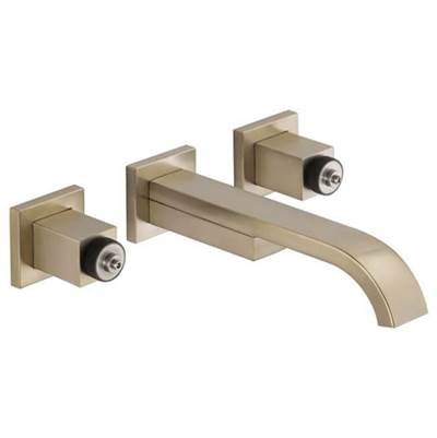 Brizo 65880LF-BNLHP-ECO- Siderna Two-Handle Wall-Mount Lavatory Faucet - Less Handles 1.2 GPM