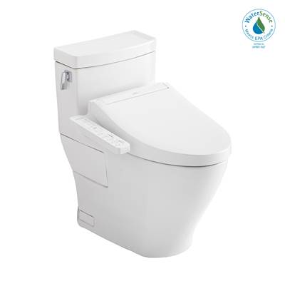 Toto MW6243074CEFG#01- TotoWashlet+ Legato One-Piece Elongated 1.28 Gpf Toilet And Washlet C2 Bidet Seat Cotton White